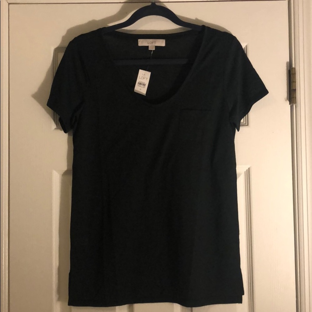 Loft Super Soft Scoop  Neck Tee Shirt